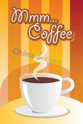 咖啡POP海报矢量图下载